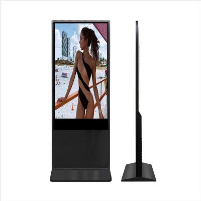 China 55 inch Android TFT LCD floor standing high quality indoor commercial slim digital signage electronic advertising screen for sale