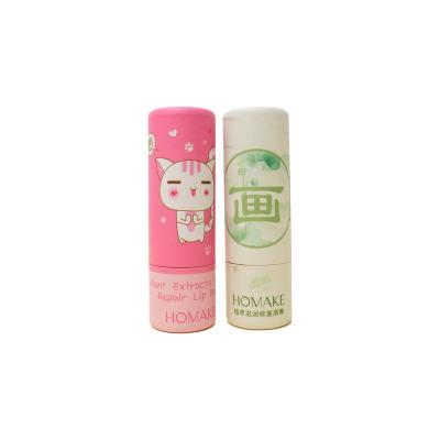 China Recyclable Cosmetic Round Lipstick Tube Lip Balm Containers Round Cylinder Small Packaging Gift Box Recycle Craft Paper Tube for sale