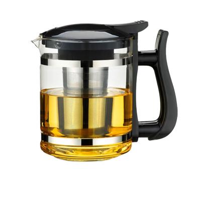 China Home 1500ml Sustainable Glass Teapot And Kettle OEM Set Best Glass Coffee Pot for sale