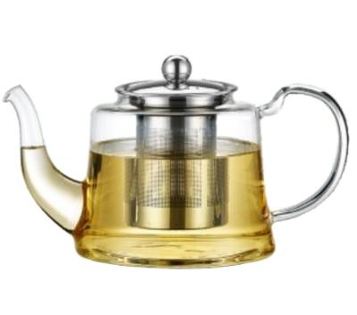 China Factory Direct Viable Clear Glass Teapot Borosilicate Factory Moroccan Glass Teapot Viable Glass Teapot for sale