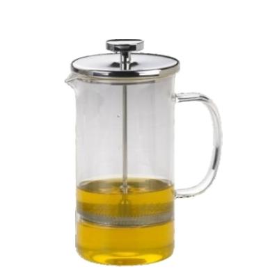 China Eco-Friendly Sustainable Borosilicate Glass French Tea And Coffee Press Jar Chest Manufacturer for sale