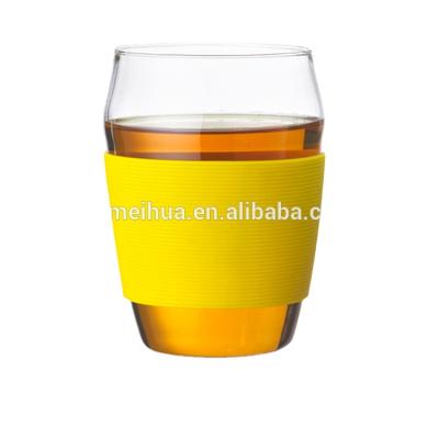 China Viable New Design Coffee Tea Cup Wine Drinking Glass Cup Safe Glass Set for sale