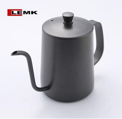 China Durable Stainless Steel Hot Sale Black Gooseneck Manual Arabic Pour Over Coffee Kettle Pot For Drip Coffee for sale