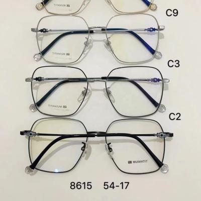 China New 8615 Titanium Optical Frame Half Wear 2022 Model Factory Directly for sale