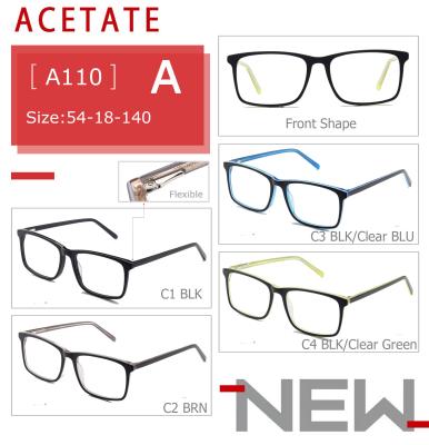 China 2019 New Model Ready Wear Good Quality Acetate Running Frame A110 for sale