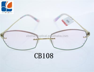 China Usage 2017 new rimless glasses frames color edge models for women CB108 for sale