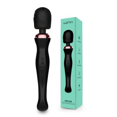 China Female Masturbation Vibrator Rechargeable Wireless Massage Attached Magic Wand Massager Wand Massager Pour Femme for sale