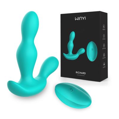 China Radio Silicone Anal Enjoying Remote Control Anal Toys Rechargeable Vibrating Gay Anal Plug Butt Plug Toy for sale