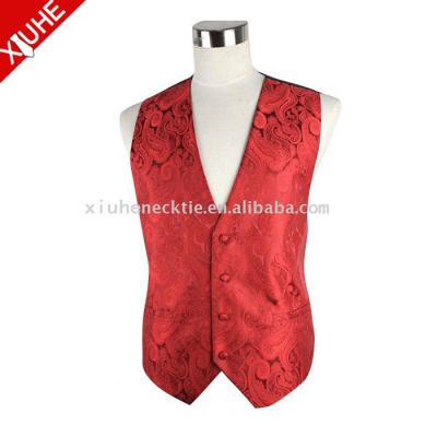 China Custom plus size mens silk vest/vest for men design/mens wedding party vest for sale