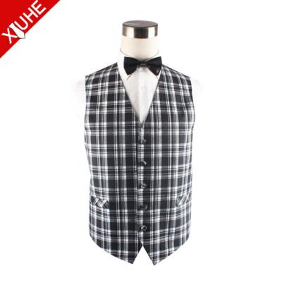 China Others 2021 New Fashion Styles Plaid Grid Men's Cotton Vests for sale