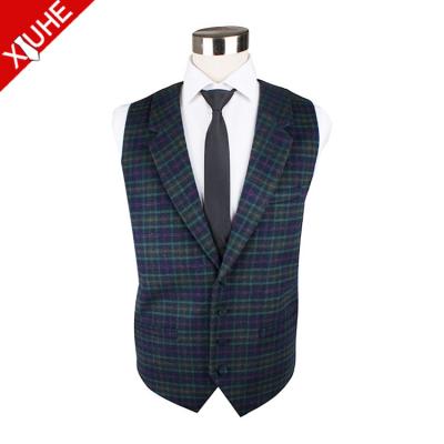 China Fashion Plus Size Design Wool Formal Casual Men's Vest Waistcoat for sale