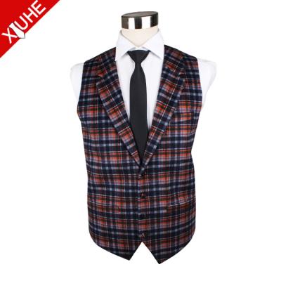 China Breathable Formal Wool Blend Vest Mens Handmade Vest Waistcoats for sale