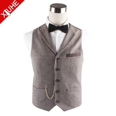 China 100% custom made men's vest of anti-pilling wool for sale