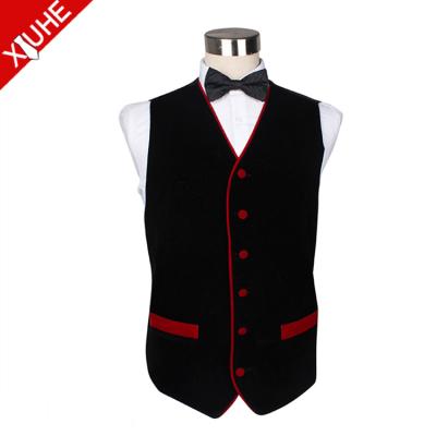 China Plus Size Customized Logo New Design Waiter Vest for sale