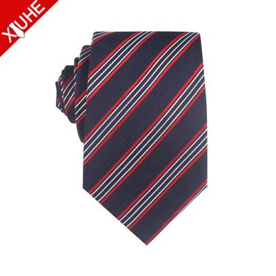 China Shengzhou Custom Striped Designer Elegant Polyester Ties Men's 100% Fashion Handmade Ties Also Can Be Custom Design for sale