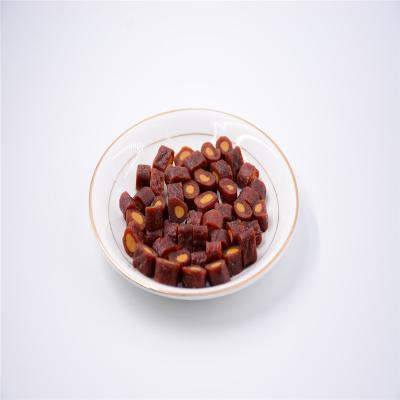 China New Sustainable Dog Treats Natural Spot Dog Snacks Nutrition Beef Cubes With Egg Yolk Reward Wholesale Training Snacks for sale