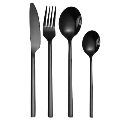 China Stocked Brand New Custom Made Winjoy 18/10 Home Simple Modern Design Airline Logo Dinnerware Stainless Steel Cutlery Set for sale