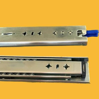 China Popular Silent Cold Rolled Slide Good Price 76mm Steel Ball Bearing Modern Heavy Duty Drawer Slide For Supermarket for sale