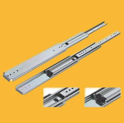 China Modern Heavy Duty 76mm 220KG Telescopic Channel Cabinet Slider Ball Bearing Drawer Rail For Industrial for sale