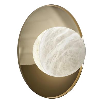 China Modern Natural alabaster bedroom wall hanging light Designer living room background wall Hotel Villa corridor restaurant wall light for sale