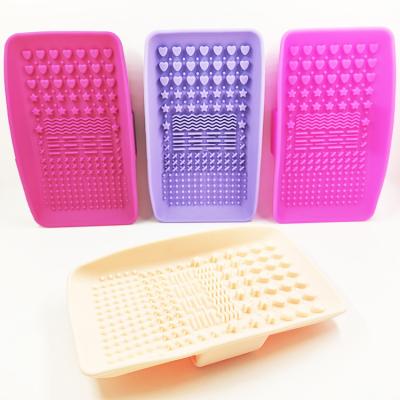 China For Home Use Silicone Makeup Brush Cleaner Protective Mat Wholesale Cleaning Brush Cleaner for sale