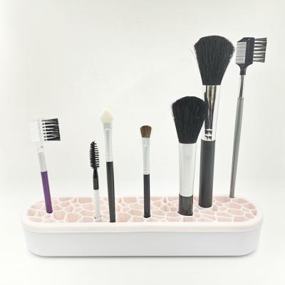 China New Style Makeup Brush Organizer Silicone Makeup Brush Display Stand Makeup Brush Holder Makeup Brush Holder for sale