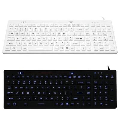 China Plug and Play Factory Direct 100% Waterproof Fully Sealed by Silicone Industrial Waterproof IP68 Keyboard USB 2.0 Plug and Play Keyboard for sale