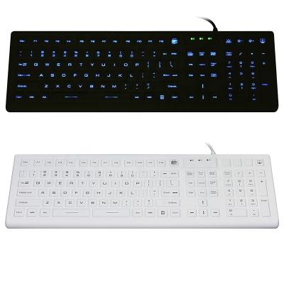 China 100% Waterproof Plug and Play 3 Key Zones Normal Industrial Keyboard Silicone Keyboard 110 Keys for sale