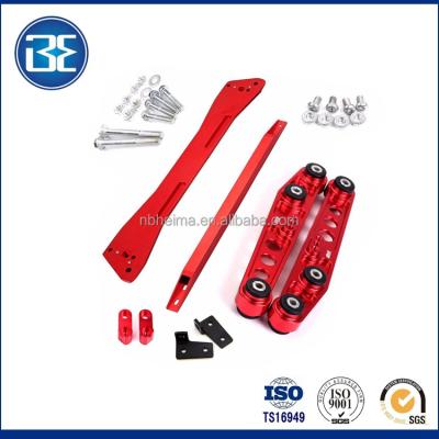 China Aluminum Red Aluminum Control Arms+Subframe Brace+Tie Rear Lower Bar For 92-95 Honda 94-01 Acura Integra for sale