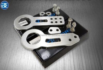 China Front Rear Tow Hook Kit Aluminum JDM Aluminum Racing CNC Anodized for sale