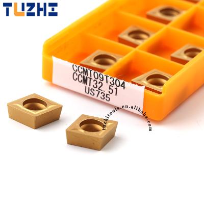 China Hign Wear Resistance CCMT09T304 CCMT09T308 VP15TF UE6020 US735 CCMT Carbide Insert CNC Machine Tool Milling Cutter Lathe Tools for sale