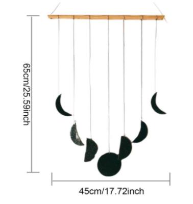 China Eco-Friendly Hanging Moon Garland Decor from Hang Art Ornaments Moon Phase Wall for sale