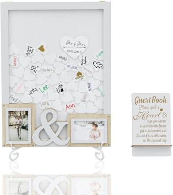 China China Alternative Wedding Guest Book Show Wooden Frame Shower Birthday for sale