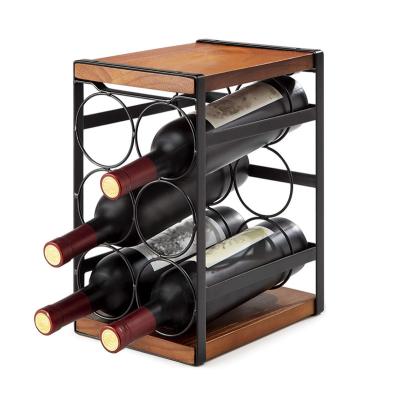 China Unique design PRACTICAL STORAGE BOTTLE hot sale buffet wine rack bottle IN stand wine racks for sale