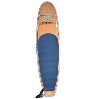 China Ocean Water Surfing Gerland Top Quality Bamboo Stand Up Paddle Board EPS Foam SUP Boards Stick Up Bamboo Surfboard for sale