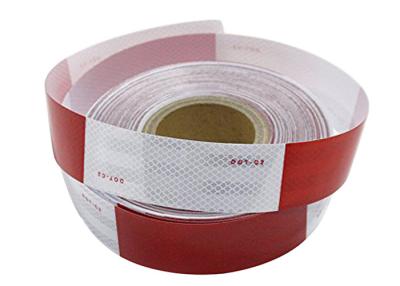 China Security High Intensity Reflective Tape / Hi VIS Red And White Dot Reflective Tape for sale