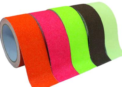 China Durable Safety Grit Self Adhesive Non Slip Tape / Red Color Non Slip Grip Tape for sale