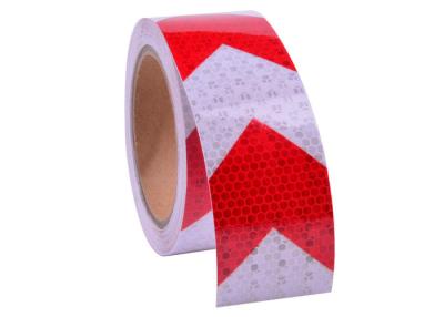 China Honeycomb Arrow Reflective Adhesive Caution Tape Conspicuity Warning Tape For Traffic for sale