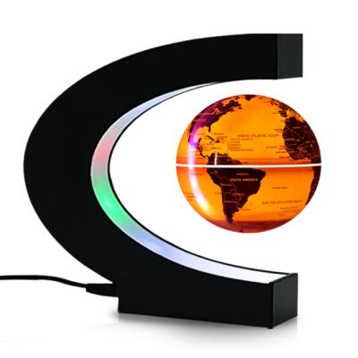 China Desktop Decoration Led Floating World Magnetic Levitation Globe Cover Rotating Floating Cosmic Book Stand For Educational Supply for sale