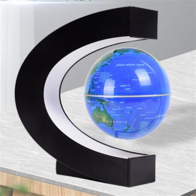 China Office / Home Decoration 3 Inch Magnetic Levitation Globe English Map World Map for sale