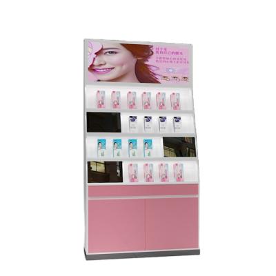 China Customized Customized Design Make Up Cosmetic Kiosk Furniture Designs Display Showcase for sale