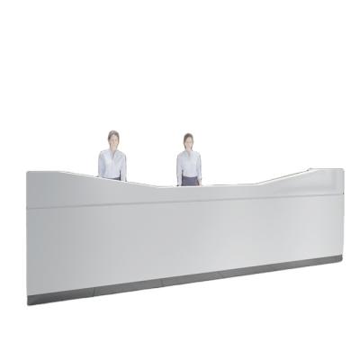 China Customized Design Customize Modern Cashier Counter Showcase Shop Reception Customer Retail Cashier Desk for sale