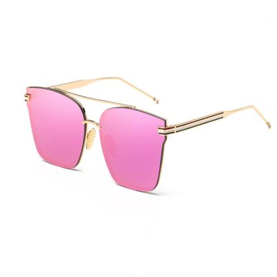 China Fashion Sunglasses Cycling Driving Rimless Sunglasses Women Round Metal Glass Frame Driving Ray Polarized Men Sunglasses for sale