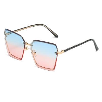 China Fashion Sunglasses Shape Sunglasses Street Anti Ultraviolet Shot Jelly Color Glasses Creative Irregular Glass Sunglasses for sale