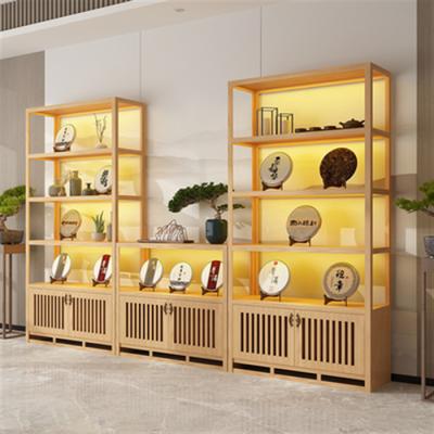 China Mobile Phone Store Customized Shelf Retail Metal Price Display Wooden Mobile Wall Mounted Supermarket Store Shelves for sale