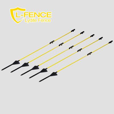 China Lydite OEM Easily Assembled Fiberglass Posts Multiple Models Step-in Fence Post For Fence Farm Fiberglass Electric Pole for sale