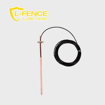 China Easily Assembled Multisize Electric Lydite Fence Accessories Dia14mm Ground Rod Earth Barrier Earth Rod Copper for sale