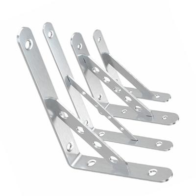 China Stainless Steel Fixed 90 Degree Thick Triangular Support Bracket L Shape Bracket For Heavy Wall Wood Table Support for sale