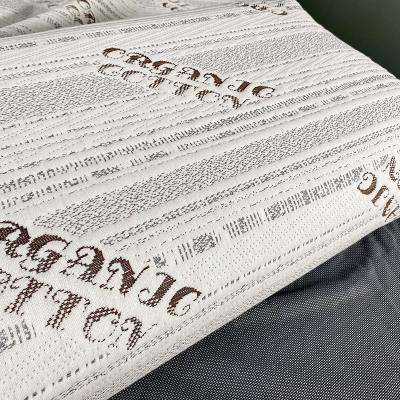 China 2022 new style memory factory directly knitted jacquard mattress fabric with organic cotton for sale