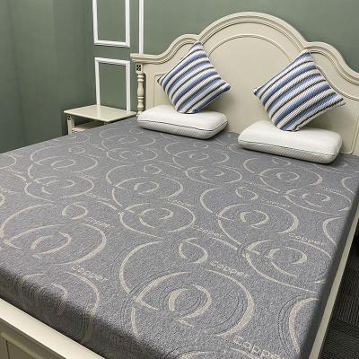 China 2022 hot sale memory factory directly knitted jacquard mattress fabric with copper fiber for sale